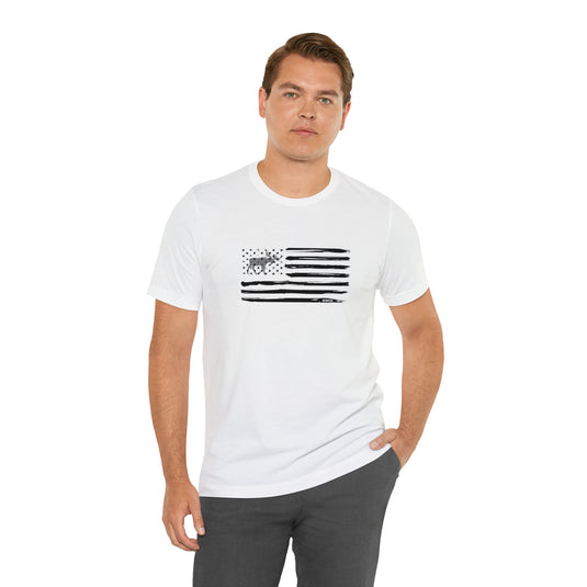 American Flag Moose Tee