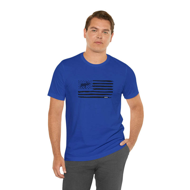 Load image into Gallery viewer, American Flag Moose Tee
