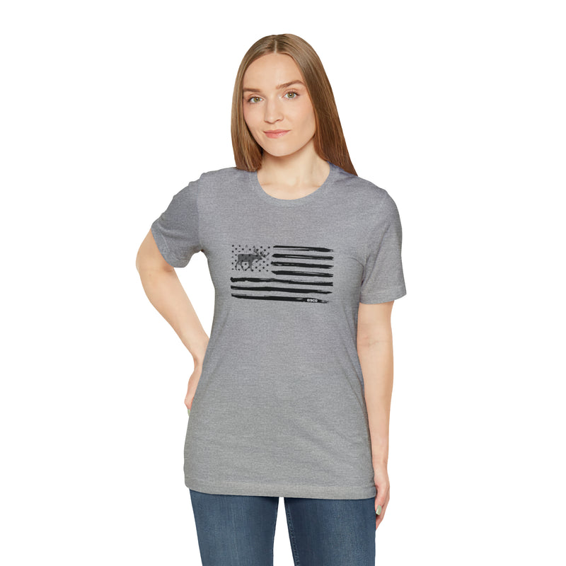 Load image into Gallery viewer, American Flag Moose Tee
