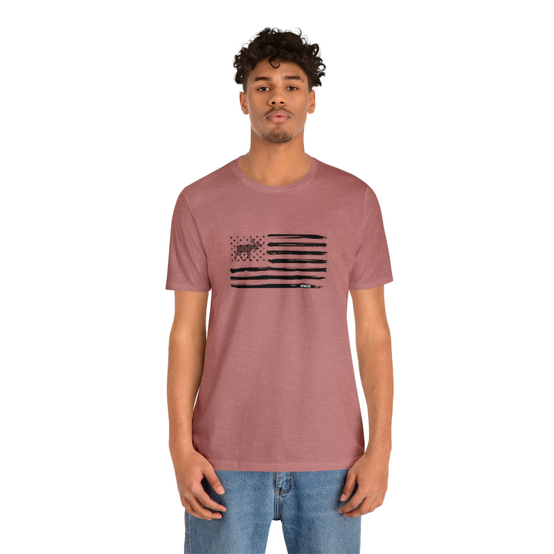 Load image into Gallery viewer, American Flag Moose Tee
