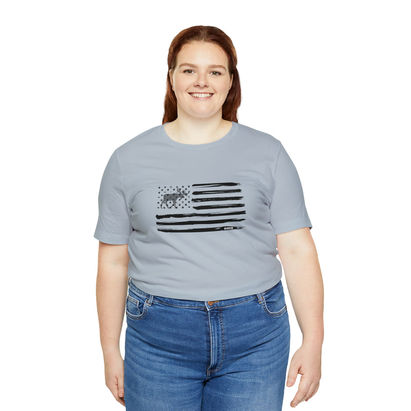 Load image into Gallery viewer, American Flag Moose Tee
