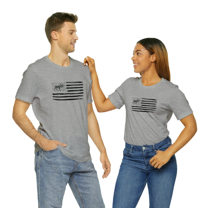 Load image into Gallery viewer, American Flag Moose Tee
