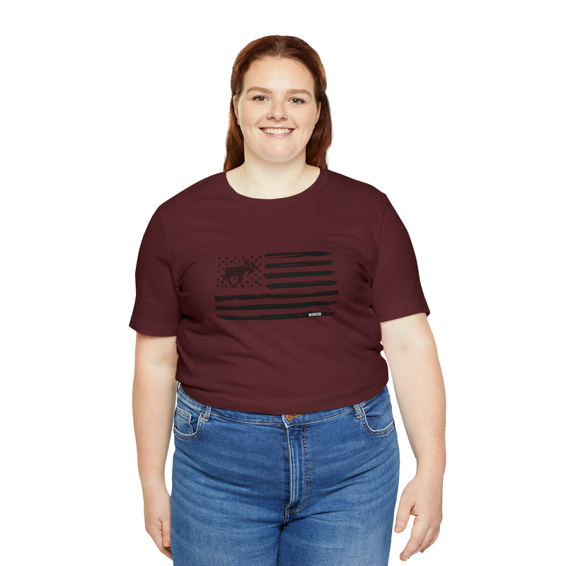 Load image into Gallery viewer, American Flag Moose Tee
