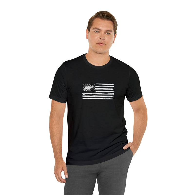 Load image into Gallery viewer, American Flag Moose Tee
