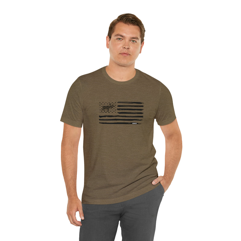 Load image into Gallery viewer, American Flag Moose Tee
