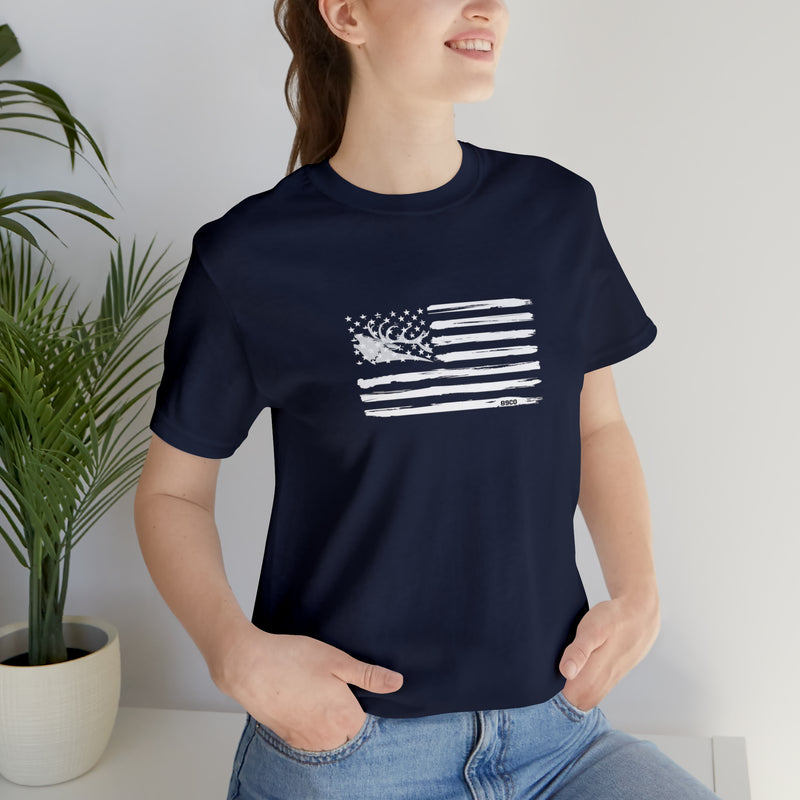 Load image into Gallery viewer, Elk American Flag Tee
