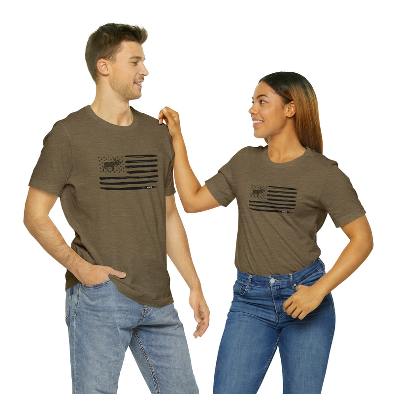 Load image into Gallery viewer, American Flag Moose Tee
