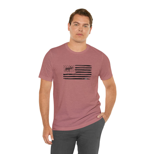 American Flag Moose Tee