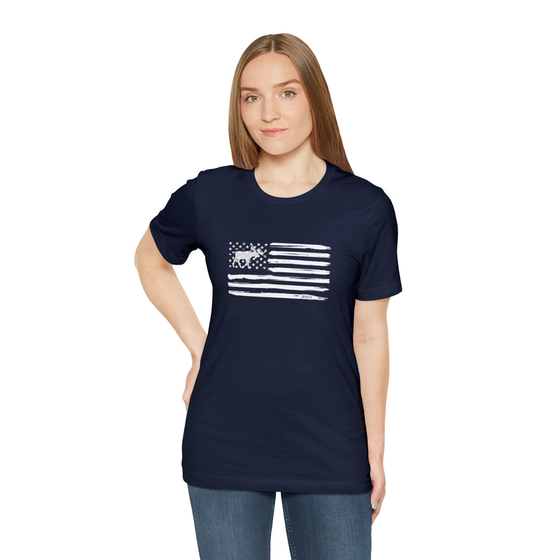 Load image into Gallery viewer, American Flag Moose Tee
