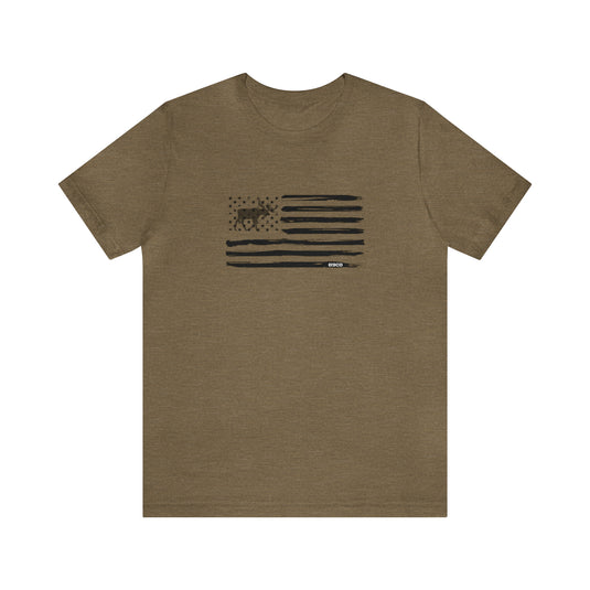 American Flag Moose Tee