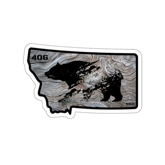 Montana Bear Sticker the 406