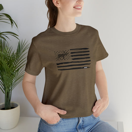 American Flag Moose Tee