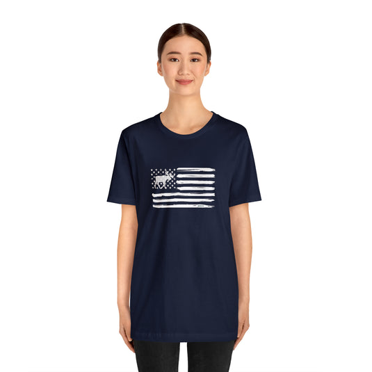 American Flag Moose Tee