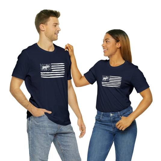 American Flag Moose Tee