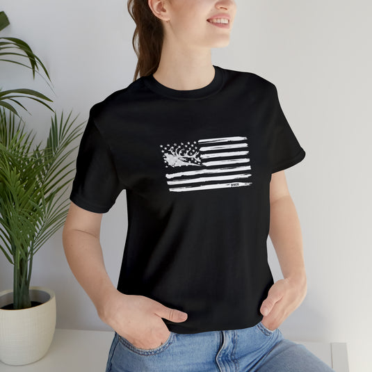 Elk American Flag Tee