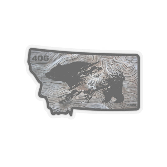 Montana Bear Sticker the 406